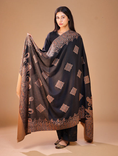 Women's Jamawar Wool Shawl